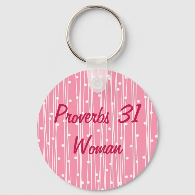 Inspirational Proverbs 31 Woman Keychain (Front)