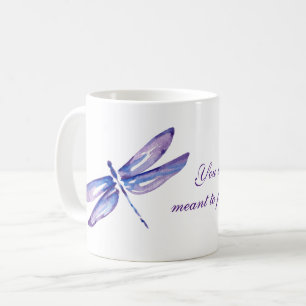 Inspirational Purple Dragonfly Mugs Unique Gifts