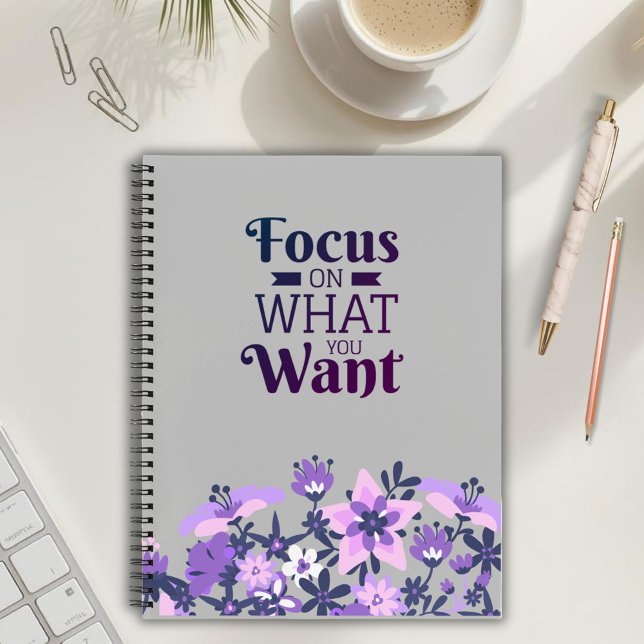Inspirational Purple Floral  Notebook (Creator Uploaded)