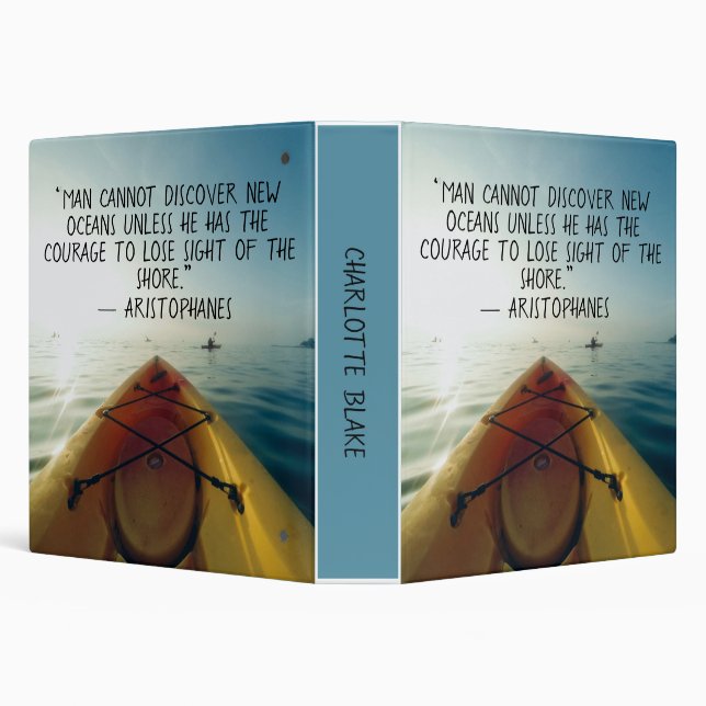 Inspirational Quote 3 Ring Binder (Background)