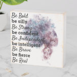 Inspirational Quote | A Message For Your Daughters Wooden Box Sign