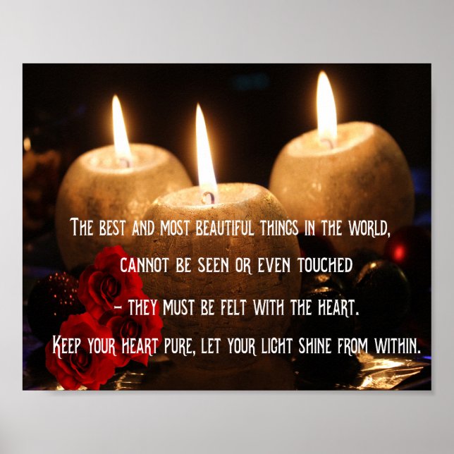 Inspirational quote about life and happiness poster (Front)