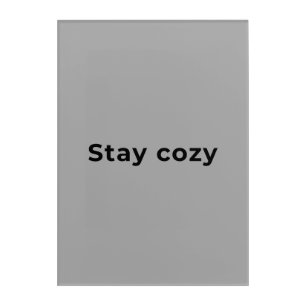 Inspirational quote acrylic wall art