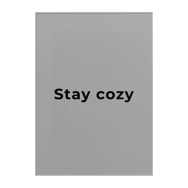 Inspirational quote acrylic wall art  (Front)