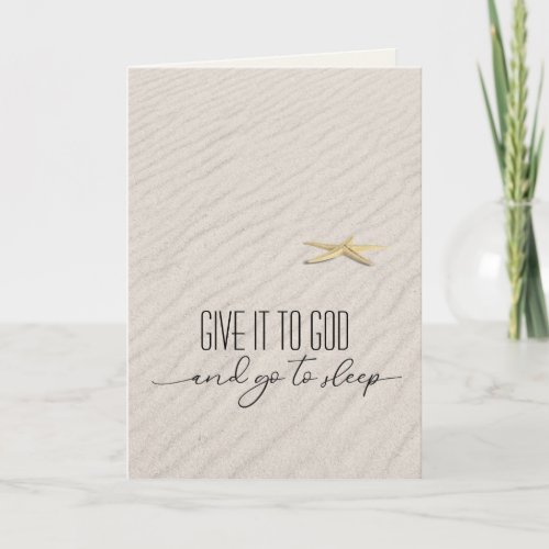 Inspirational Quote and Starfish Card