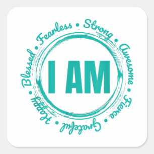 Inspirational Quote Apparel When Kindness Matters Square Sticker