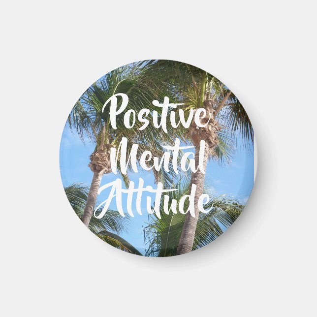 Inspirational Quote Beach Positive Mental Attitude Magnet (Front)
