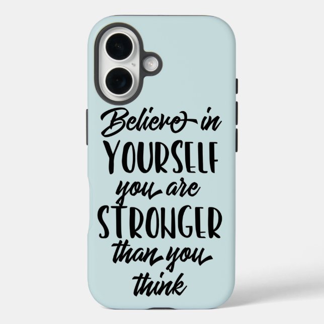 Inspirational Quote Believe in Yourself  Case-Mate iPhone Case (Back)