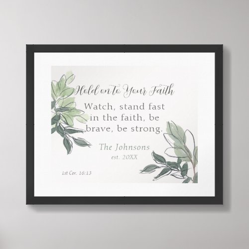 Inspirational Quote  Bible Verse Framed Art