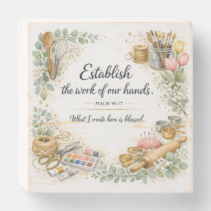 Inspirational Quote Bible Verse Messianic Jewish Wooden Box Sign