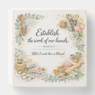 Inspirational Quote Bible Verse Messianic Jewish Wooden Box Sign