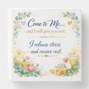 Inspirational Quote Bible Verse Messianic Jewish Wooden Box Sign