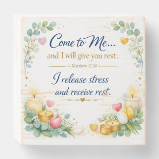 Inspirational Quote Bible Verse Messianic Jewish Wooden Box Sign