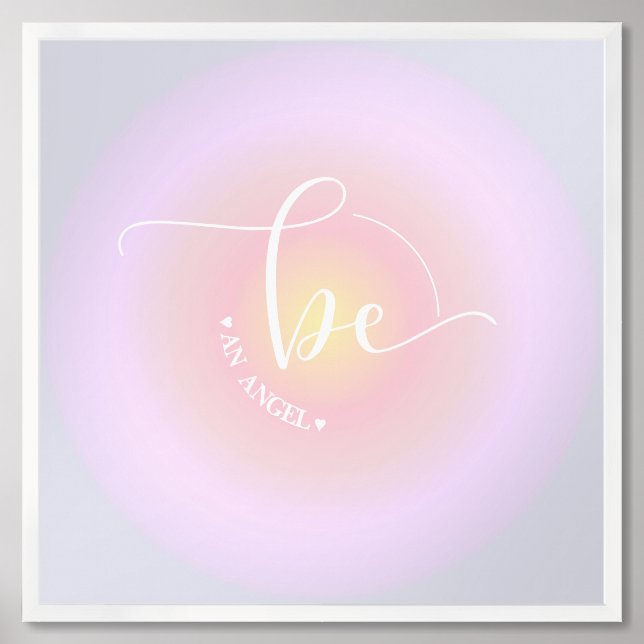 Inspirational Quote Blue Be Inspired By Nature Framed Art (Framed Front)