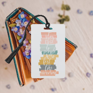 Inspirational Quote Bookmark Badge