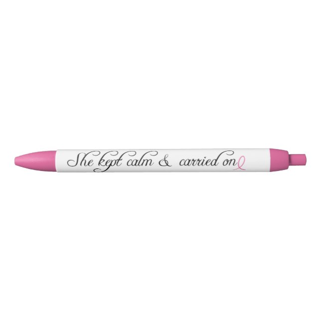 Inspirational Quote Breast Cancer Awareness Pen (Front)
