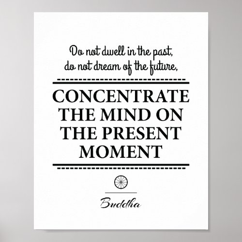 Inspirational quote by Buddha Poster