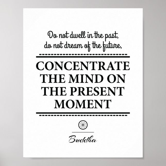 Inspirational quote by Buddha Poster (Front)