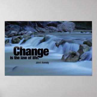 Inspirational Quote by John F. Kennedy Poster