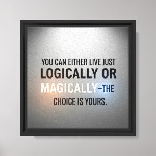 Inspirational Quote Canvas Wall Decor – "Minimalis