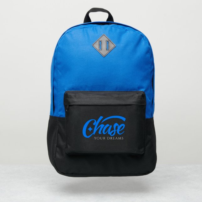 Inspirational Quote Chase Your Dreams Port Authority® Backpack (Front)