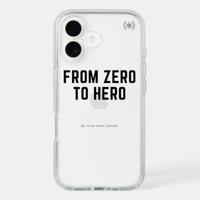Inspirational Quote Clear iPhone Case (Front)