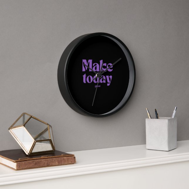 Inspirational Quote Clock (Office)