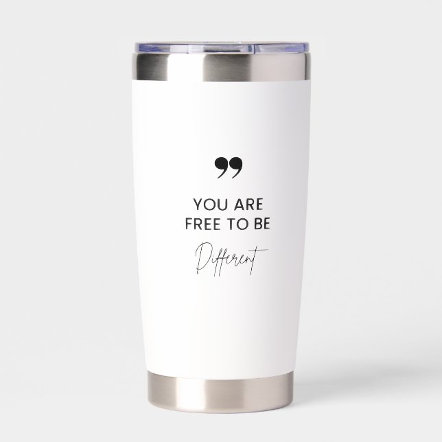 Inspirational Quote Coffee Mug Insulated Tumbler (Front)