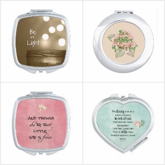 Inspirational Quote Compact Mirrors