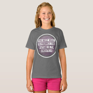 Inspirational Quote Create Future Kids T-shirt