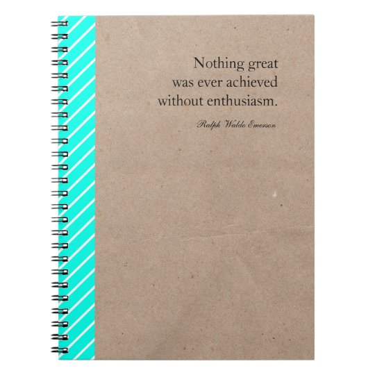 Inspirational Quote Custom Notebook | Zazzle.com