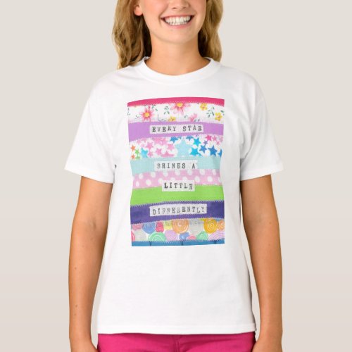 Inspirational quote _ Every star shines T_Shirt