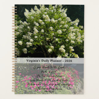 Inspirational Quote Flower Photo Daily Planner