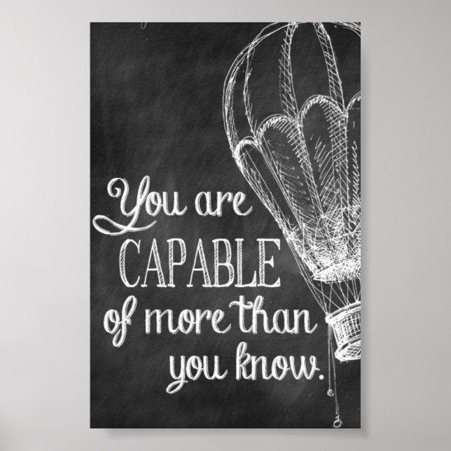 inspirational quote for a daily reminder poster (Front)