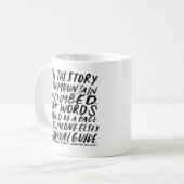inspirational quote for writers and artists coffee mug (Front Left)