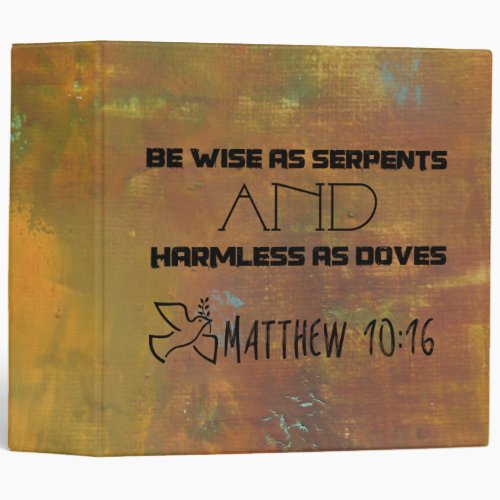 Inspirational Quote From Matthew 1016 Binder