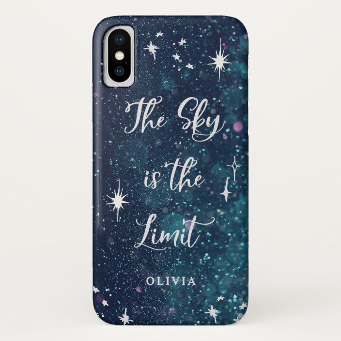 Inspirational Quote Galaxy And Stars In Night Sky Case Mate Iphone Case Zazzle Com