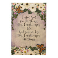 Inspirational Quote Gerbera Daisies Butterflies