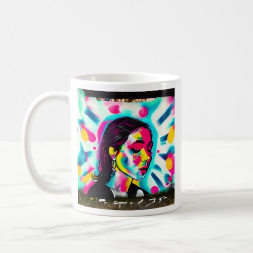 Inspirational Quote  Graffiti Art Woman Coffee Mug