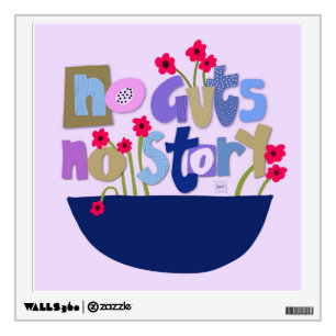 Inspirational Quote Hand Lettering Whimsical Wall Decal