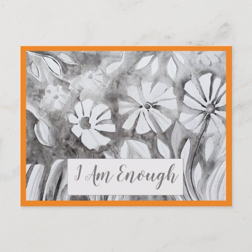 Inspirational Quote I AM ENOUGH Affirmation Card
