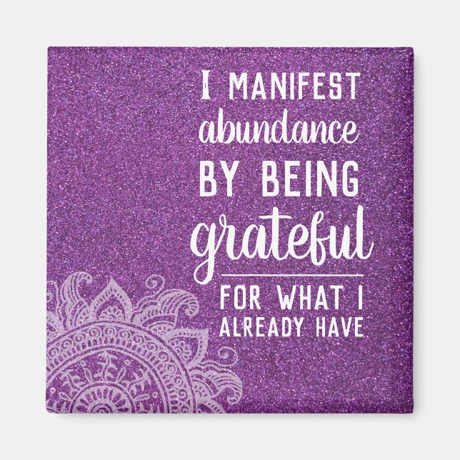 Inspirational Quote I Am Statements Motivational   Magnet (Front)