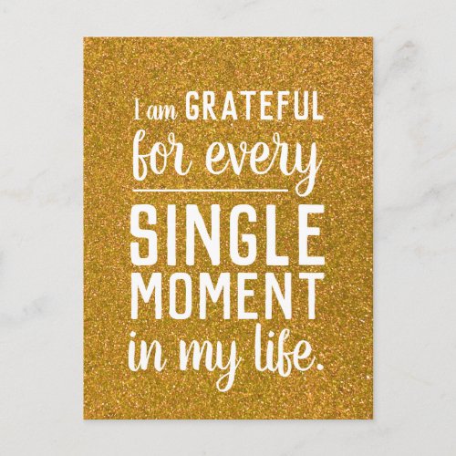 Inspirational Quote I Am Statements Motivational   Postcard