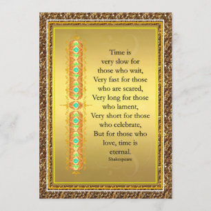 Inspirational quote in elegant decorative design invitation