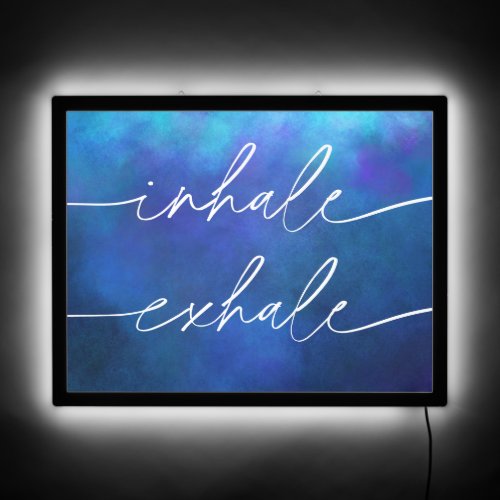 Inspirational Quote Inhale Exhale Yoga Massage LED LED Sign