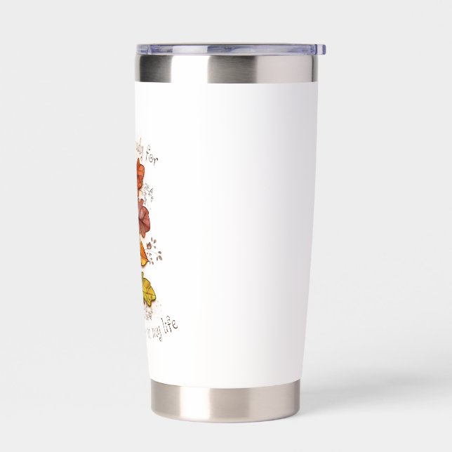 inspirational quote  insulated tumbler (Left)
