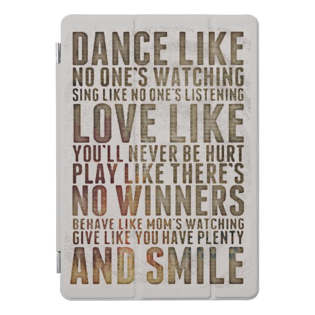 Inspirational Quote iPad Pro Cover (Front)