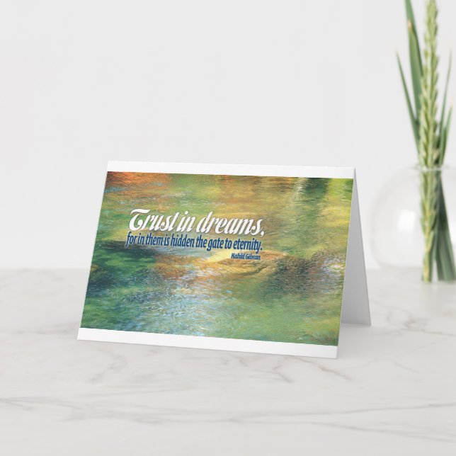 Inspirational quote — Kahlil Gibran Card (Front)