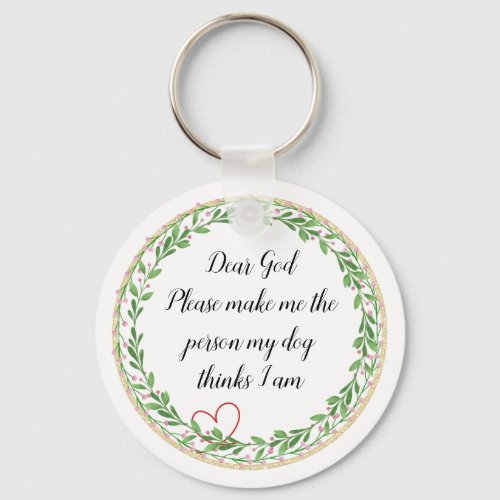 Inspirational quote key chain 
