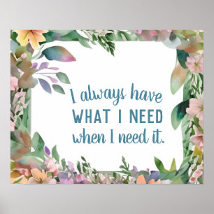 Inspirational Quote Law of Attraction Motivational Poster